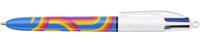 BIC Colours Lines 4-kleurenbalpen, medium, medium, blauw