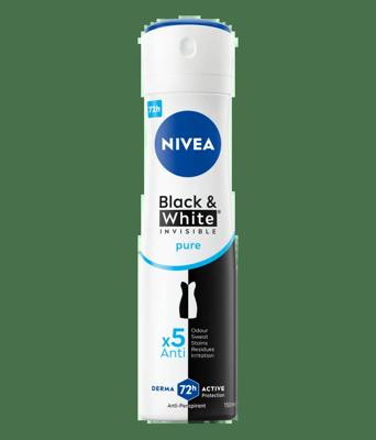 Nivea Nivea Deodorant Spray Invisible For Black & White Pure - 150 ml