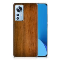 Xiaomi 12 | 12X Bumper Hoesje Donker Hout