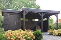 Lugarde PR46 tuinhuis 600x360 cm 44 mm vuren blank- Plat dak- Onbehandeld vurenhout- Lugarde