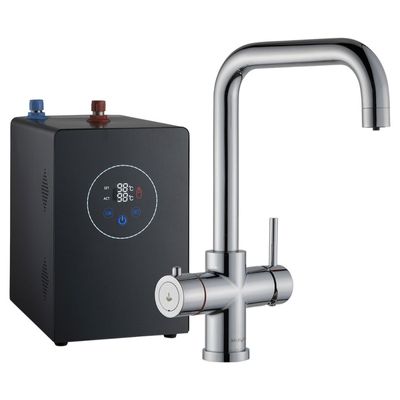 Multi-Tap Classic 3 in 1 Kokend Water Kraan Chroom - Haaks