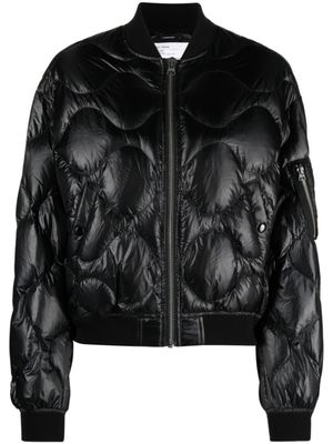 R13 veste matelassée à col montant - Noir