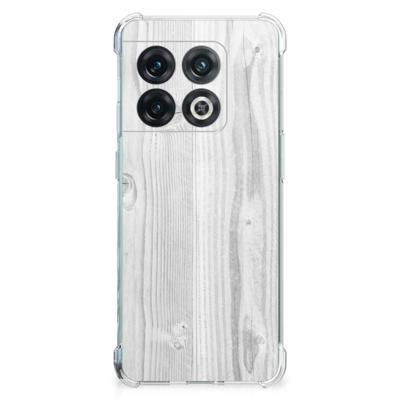 OnePlus 10 Pro Stevig Telefoonhoesje White Wood OnePlus 10 Pro Stevig Telefoonhoesje White Wood