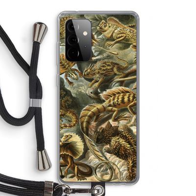 Haeckel Lacertilia: Samsung Galaxy A72 5G Transparant Hoesje met koord