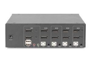 Digitus DS-12882 KVM-switch 4 poorten DisplayPort Toetsenbord, USB 1920 x 1080 Pixel, 1920 x 1200 Pixel, 1920 x 1280 Pixel, 1920 x 1440 Pixel, 2560 x 1080