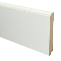 MDF Eigentijdse plint 150x18 voorgelakt RAL9010 - lengte 240cm