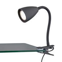 Zwarte LED Klemlamp met GU10 Fitting - Moderne Verlichting
