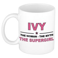 Ivy The woman, The myth the supergirl cadeau koffie mok / thee beker 300 ml Ivy The woman, The myth the supergirl cadeau koffie mok / thee beker 300 ml