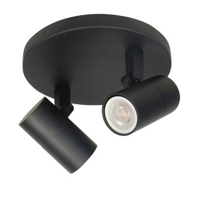 Highlight Zwarte opbouwspotPiccolo 2-lichts - S7441.01