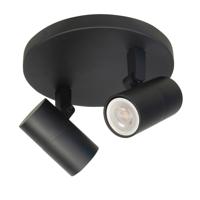 Highlight Zwarte opbouwspotPiccolo 2-lichts - S7441.01