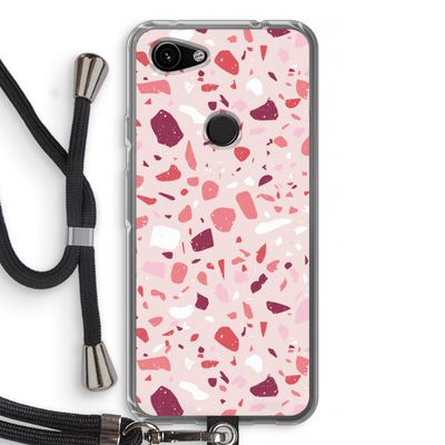 Terrazzo N°15: Pixel 3a Transparant Hoesje met koord