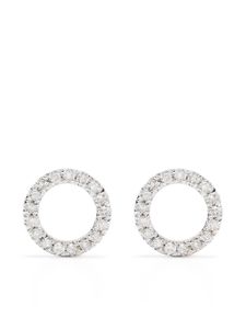 Djula boucles d'oreilles Circle en or 18ct ornées de diamants