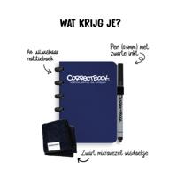 Correctbook Original Midnight Blue A6 -Gelinieerd - Uitwisbaar / Herschrijfbaar Notitieboek Correctbook Original Midnight Blue A6 -Gelinieerd - Uitwisbaar / Herschrijfbaar Notitieboek