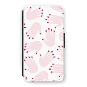 Hands pink: iPhone 11 Pro Flip Hoesje
