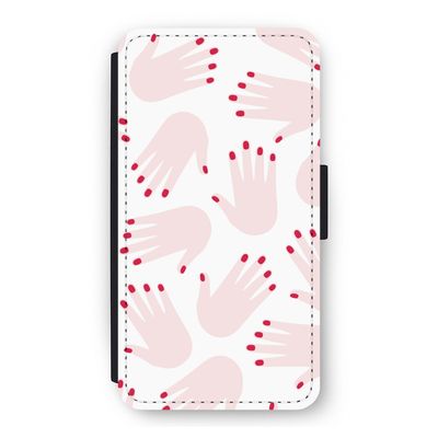 Hands pink: iPhone 11 Pro Flip Hoesje