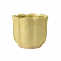 Bloempot Flower Keramiek Ø15cm Geel