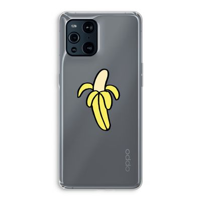 Banana: Oppo Find X3 Pro Transparant Hoesje