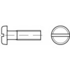 TOOLCRAFT 104492 Platkopschroeven M3 25 mm Sleuf DIN 85 Staal Galvanisch verzinkt 200 stuk(s)