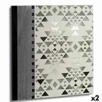 Schilderij Etnisch 78 x 2,5 x 78 cm (2 Stuks) - thumbnail