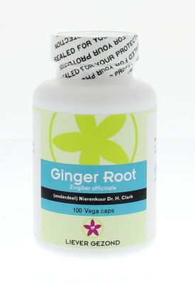 Liever Gezond Ginger root/gember wortel (100 caps) Liever Gezond Ginger root/gember wortel (100 caps)