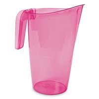 Waterkan/sapkan transparant/roze met inhoud 1.75 liter kunststof   -