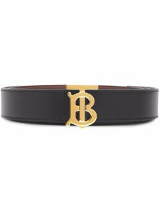 Burberry ceinture réversible à boucle logo - Noir