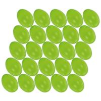 Hobby knutsel eieren - 25x - 6 cm - groen - kunststof - decoratie paaseieren