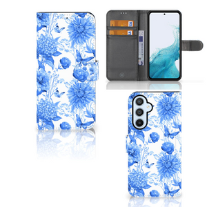 Hoesje voor Samsung Galaxy A54 5G Flowers Blue