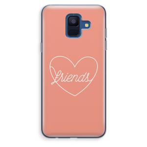 Friends heart: Samsung Galaxy A6 (2018) Transparant Hoesje