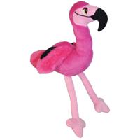 Pluche speelgoed knuffeldier Flamingo - 20 cm - Roze - Dieren/Vogels knuffels - Cadeau voor kinderen - thumbnail