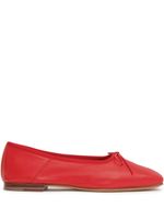 Mansur Gavriel ballerines en cuir à bout carré - Rouge - thumbnail