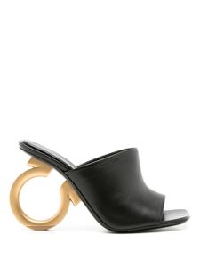 Ferragamo mules Elina en cuir - Noir