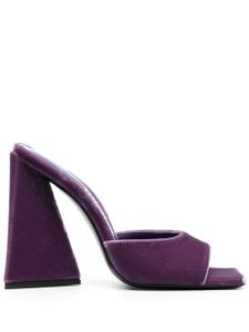 The Attico mules Devon 115 mm en velours - Violet