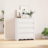 Ladekast Drammen Wit 76.5 x 40 x 91 cm Massief grenenhout