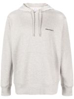 Norse Projects hoodie en coton à logo imprimé - Gris