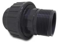 pvc 3-delige koppeling 2" bi/bu 10 bar