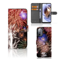 Motorola Moto G31 | G41 Wallet Case met Pasjes Vuurwerk