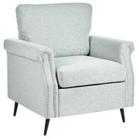 Beliani - VIETAS - Fauteuil - Lichtgrijs - Polyester