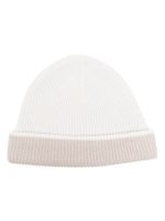 Eleventy bonnet en maille à design nervuré - Blanc