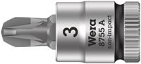 Wera 8755 A Zyklop Bit/dop-combinatie met 1/4" Aandrijving, PZ 3 x 28 mm - 1 stuk(s) - 05003355001