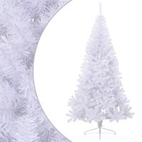 VidaXL Kunstkerstboom met standaard half 210 cm pvc groen