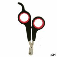Nagelknipper Zwart Rood 6 x 0,5 x 11,5 cm Huisdieren (24 Stuks)