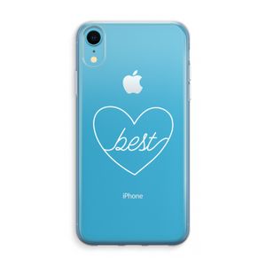 Best heart pastel: iPhone XR Transparant Hoesje