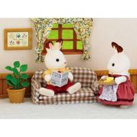 SYLVANIAN FAMILIES 5013 Papa Konijnchocolade en woonkamer