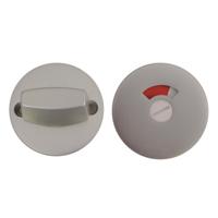 Ivana aluminium WC rozetten - Economy - rond 51 mm - F1 - stift 8 mm