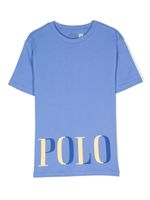 POLO RALPH LAUREN KIDS t-shirt à logo imprimé - Bleu - thumbnail