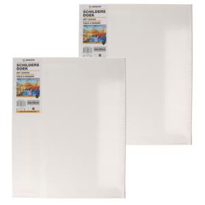 Benson Schildersdoek - 2x - 40 x 50 cm - blanco canvas - katoen - 280 grams