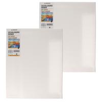 Benson Schildersdoek - 2x - 40 x 50 cm - blanco canvas - katoen - 280 grams Benson Schildersdoek - 2x - 40 x 50 cm - blanco canvas - katoen - 280 grams