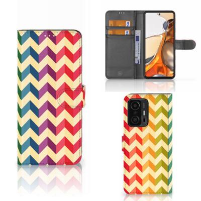 Xiaomi 11T | 11T Pro | Telefoon Hoesje | Zigzag Multi Color Xiaomi 11T | 11T Pro | Telefoon Hoesje | Zigzag Multi Color
