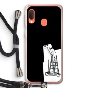 Musketon Painter: Samsung Galaxy A20e Transparant Hoesje met koord